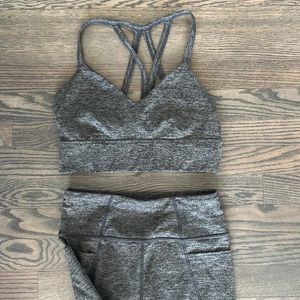 Joy Lab grey workout set